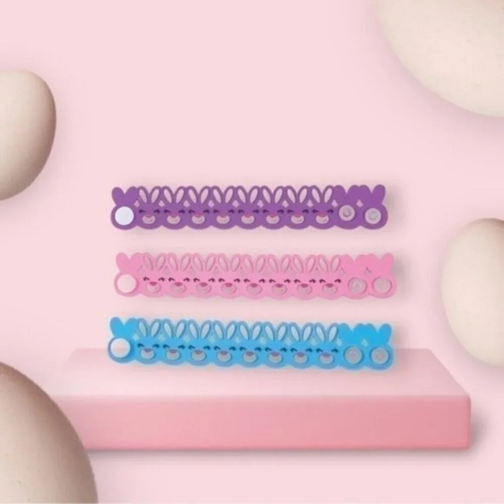 Easter Bunny Molded Rubber Bracelets - 12 Pc.